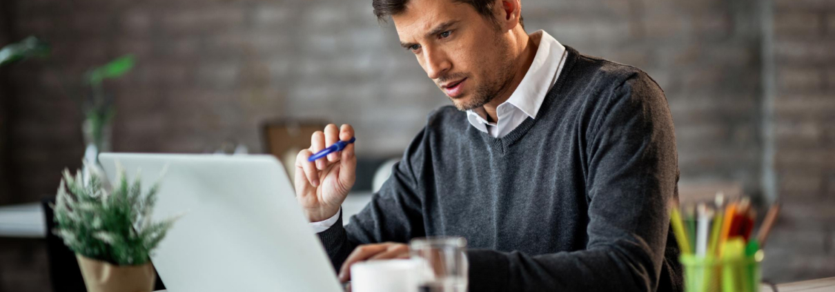 person using laptop